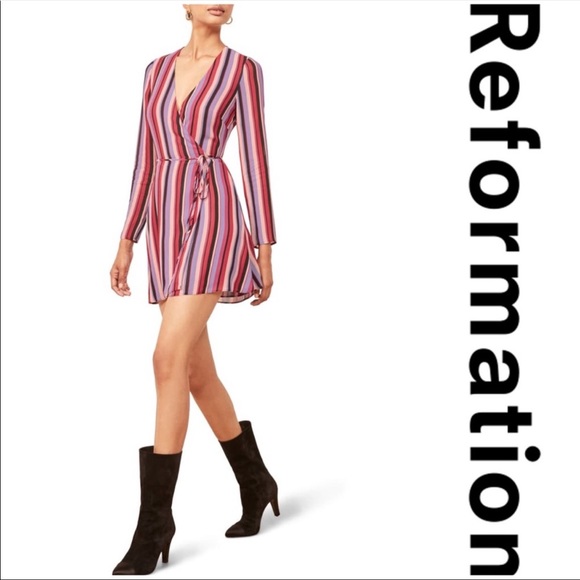 Reformation Gjelina Wrap Style Minidress - Picture 5 of 5